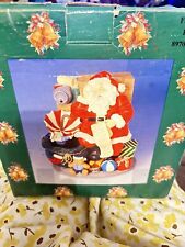 Vintage Santa Water Fountain Christmas Santa Checking His List New In Box picture