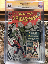 Amazing Spiderman #2 CGC 1.8 1st Appearance of The Vulture Signed by Stan Lee picture