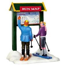 Lemax Vail Village 2014 WHAT'S NEXT? #43088 NRFB Eagle Ridge skiing run map * picture