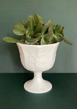 Vintage Indiana Glass Milk Glass Pedestal Compote picture
