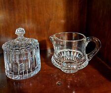 Waterford Cut Crystal Lismore Cream and Sugar Bowl Set picture