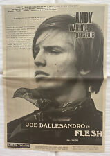 1968 ANDY WARHOL’S, “ FLESH” Joe Dallesandro, Candy Darling, Poster Type Ad picture