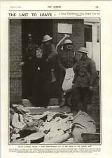 1918 British Soldiers Help Blind Frenchwoman Masnieres Village picture