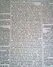 President THOMAS JEFFERSON Inauguration Inaugural Address 1805 America Newspaper picture