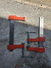 Lot of 2 Vintage Stanley Handyman  H157 6 in. Bar Clamps ~ Made in USA picture