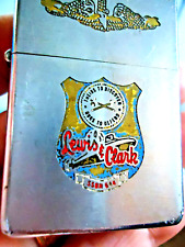 Vintage ZIPPO U.S.S. LEWIS AND CLARK Lighter w/Color emblem art, HTF, SUPER RARE picture