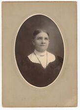 Antique c1900s ID'd Large Cabinet Card Aunt Ernestine Karthauer Bellingham, WA picture