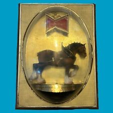 Vintage 1970's BUDWEISER Light Up CLYDESDALE HORSE Old BAR Beer ADVERTISING SIGN picture
