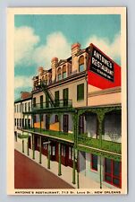 New Orleans LA-Louisiana, Antoine's Restaurant, Advertising Vintage Postcard picture