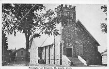 J72/ St Louis Michigan Postcard c1910 Presbyterian Church  163 picture
