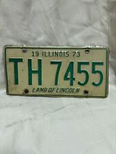 1973 Ilinois License Plate picture