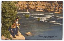 Postcard Fishing Below Bass Lake Dam in Roaring River picture