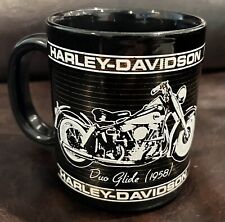 Harley Davidson Coffe Mug 1987 Duo Glide 1958 Black picture