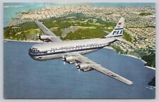 Pan American World Airways Postcard Airline Issue Double Deck Strato Aircraft picture