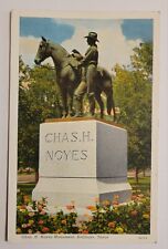 Postcard TX Ballinger Chas H Noyes West Texas Cowboy Monument Pompeo Coppini H1  picture
