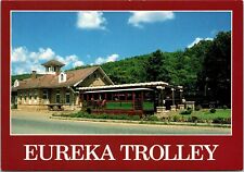 Eureka Springs, Arkansas, Eureka Trolley Car Bus Postcard picture