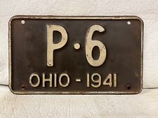 Vintage 1941 Ohio Short License Plate picture