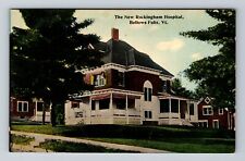 Bellows Falls VT-Vermont, The New Rockingham Hospital, Antique Vintage Postcard picture