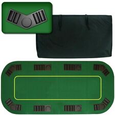 Poker Table Top - 80-inch Foldable Card Mat for up to 8 Players - Blackjack T picture