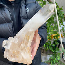 5.1lb Large Natural Clear White Quartz Crystal Cluster Rough Specimen Healing picture