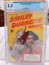 Smiley Burnette Western #1 (March 1950, Golden Age) CGC Graded (5.5)  picture