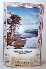 1963 Hudsonville Hardware wall calendar, Donner Pass, Michigan picture