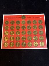 THE FRANKLIN MINT 1968 PRESIDENTIAL HALL OF FAME COLLECTOR'S SET 36 BRONZE COINS picture