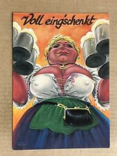 Postcard Munich German Oktoberfest Beer Maiden Risque Waitress Vintage Germany picture