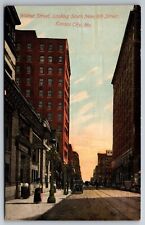 Walnut Street View Looking South From 8th St Kansas City MO C1910's Postcard S22 picture