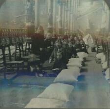 1918 WWI BELGIAN REFUGEES HOUSED IN ALEXANDRIA PALACE LONDON STEREOVIEW 21-2 picture