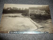 Early 1900's Rare  Real Photo Postcard Salmon River& Utley Mill, Pulaski NY picture