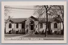 Postcard RPPC Goodland Indiana Mitten Memorial Library Unposted picture