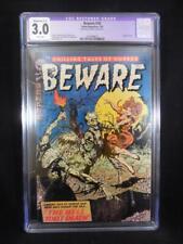 Beware #10    CGC 3.0 Restored White Pages Frank Frazetta Cover Hanging Panels picture