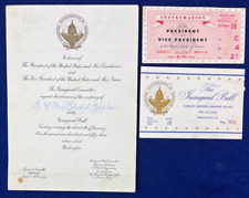 1953 President Dwight Eisenhower Inauguration Ticket Ball Invitation Vintage picture