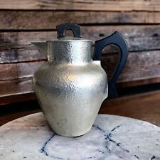 Vintage Mid Century Majestic Cookware Heavy Aluminum Pitcher Carafe Wood Handles picture