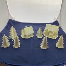 Coynes Once Upon A Midnight Clear 8 Piece Lot Christmas Paper Village Wickesberg picture