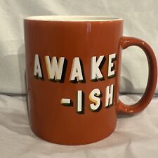 Coffee cup mug Target Room Essentials 'Awake-ish' Ceramic 15 Oz orange picture