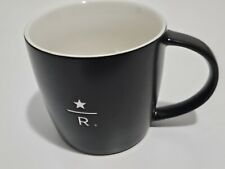 Starbucks Reserve Logo Mug Tall Black Satin Ceramic 2011 Coffee - 12 fl oz picture