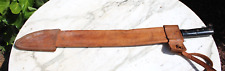 Vintage Large Blade Sword Machete Leather Sheath Oaxaca Mexico picture