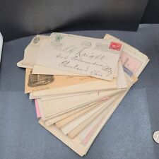 Antique Ephemera Business Letters 1913 Bank Checks Postcards 1 Cent 2 Cent Stamp picture