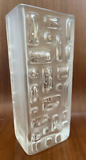 Gorgeous Heavy Glass Or Crystal MCM Geometric modernist Vase picture