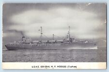 Postcard USNS General Hodges United States Naval Ship Hodges Battleship c1940's picture