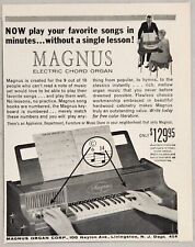1959 Print Ad Magnus Electric Chord Organs Play Without Lessons Livingston,NJ picture