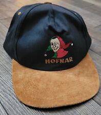 Rare Vintage Hofnar Cigarettes Black Hat Snapback Cap One Size Leather AD Cap picture