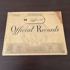 Vtg Official Records Envelope War Navy Department Official Business 1945 WWII picture