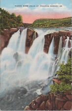 MR ALE ~ Pigeon River Falls Canada Border c1930s Linen Postcard UNP 8051.1 picture