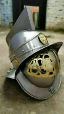 Medieval Larp Armour, Replica Murmillo Gladiator Helmet Knight Crusader Helmet picture