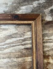 SUPERB Antique Vintage Fluted Mesh Solid Dark Wood Picture Frame MCM STYLE 20x16 picture