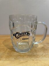 CHEERS Bar Boston, Clear Dimpled Glass 16 oz Beer Mug, 2003 Cup Collectible picture