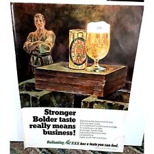1968 Ballantine Ale XXX Beer Vintage Print Ad Original picture